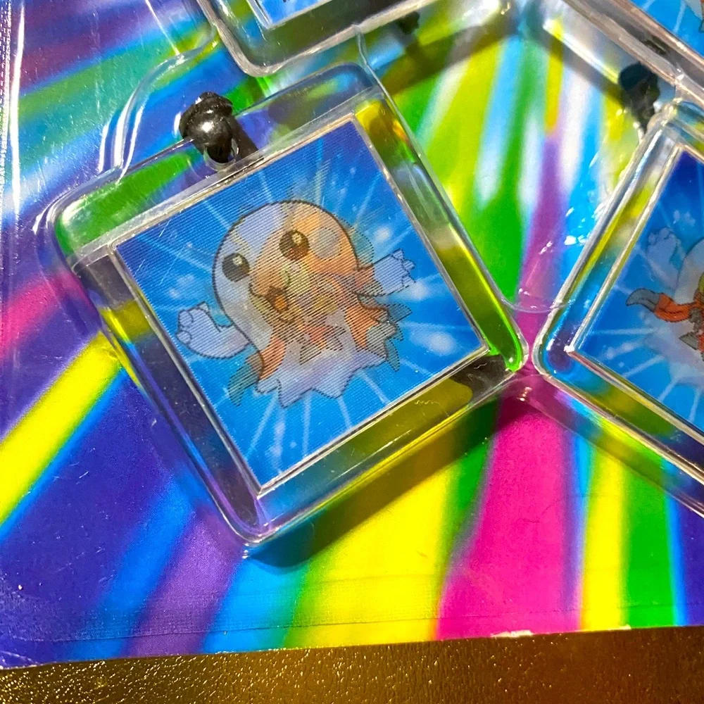 DIGITAL DIGIMON MONSTERS VTG 2000 NWT PARTY FAVORS 4 DIGIVOLVING BUNGEES TAPPER